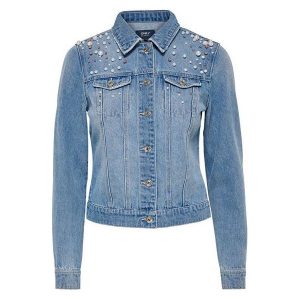 Only Kurtka Damska Chris Ls Pearl Dnm Jacket Bj Rednio Blue Denim (Rozmiar 42). Kurtki marki ONLY. W wyprzedaży za 160,00 zł.