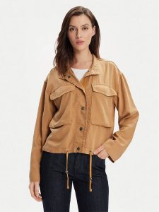 ONLY Kurtka przejściowa Kenya 15308202 Brązowy Regular Fit. Brązowe kurtki ONLY, xl, bez wzorów, z lyocellu, bez kaptura. Za 169,99 zł.