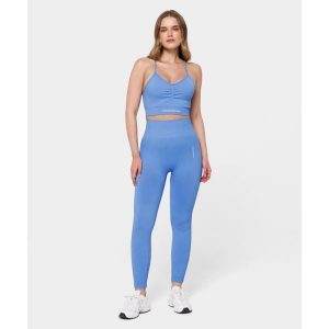 Legginsy bezszwowe Carpatree Allure niebieskie. Niebieskie legginsy Carpatree, bez wzorów. W wyprzedaży za 169,99 zł.