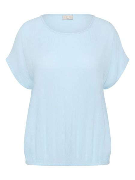 KAFFE curve Bluzka w kolorze błękitnym rozmiar: 50. Niebieskie bluzki KAFFE curve, s, bez wzorów, z wiskozy, klasyczne, bez kołnierzyka, bez ramiączek. Za 65,54 zł.