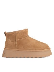 Badura Śniegowce WFA3080-4 Brązowy. Brązowe buty zimowe Badura, ze skóry, bez obcasa, bez zapięcia. Za 229,99 zł.