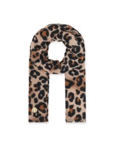 Guess Szalik AW5409 POL03 Brązowy. Brązowe szaliki Guess, z aplikacjami, z materiału. Za 179,99 zł.