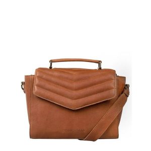Cowboysbag Torebka Cowboysbag brązowy - skóra Torebki 1 ct Damski. Brązowe torebki klasyczne Cowboysbag, bez wzorów, z materiału, na ramię, bez dodatków. Za 512,99 zł.