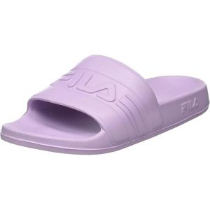 Klapki damskie Fila Jetspeed. Fioletowe klapki Fila, bez wzorów, bez obcasa. Za 81,00 zł.