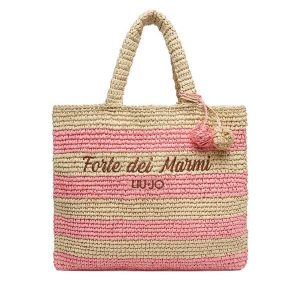 Torebka Liu Jo. Czerwone shopper bag Liu Jo, bez wzorów, bez dodatków. Za 379,99 zł.