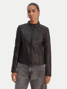 Desigual Kurtka przejściowa 26SWEW10 Czarny Regular Fit. Czarne kurtki Desigual, s, bez wzorów, z wiskozy, bez kaptura. Za 539,99 zł.