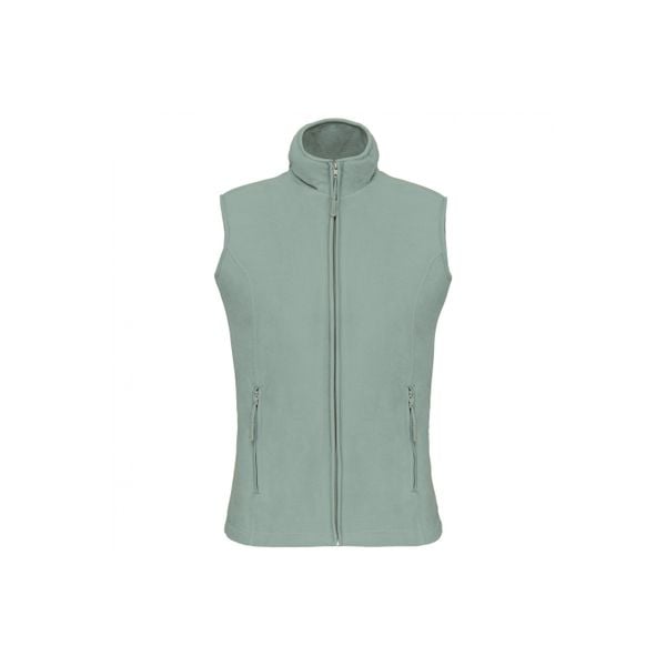 Damski polar bez rękawów Kariban Mélodie. Zielone kurtki KARIBAN, m, bez wzorów, z polaru, bez kaptura. Za 141,00 zł.