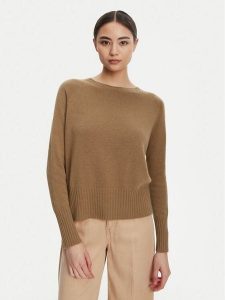 Marella Sweter Spider 2523366354 Brązowy Oversize. Brązowe swetry klasyczne Marella, xxl, z syntetyku, bez kołnierzyka. Za 559,99 zł.