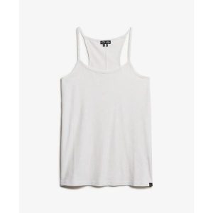 Damski tank top Superdry Studios Strappy. Białe topy Superdry, s, bez wzorów, bez kołnierzyka, bez ramiączek. Za 106,45 zł.