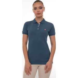 SIR RAYMOND TAILOR Koszulka polo "Angie" w kolorze morskim rozmiar: L. Niebieskie bluzki Sir Raymond Tailor, l, bez wzorów, z bawełny, bez kołnierzyka, bez ramiączek. Za 144,92 zł.
