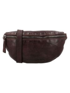 HIDE & STITCHES Skórzana saszetka "Paint Rock" w kolorze ciemnobrązowym - 22 x 14 x 5 cm rozmiar: onesize. Brązowe nerki i saszetki HIDE & STITCHES, bez wzorów, z materiału. Za 113,99 zł.