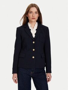Tommy Hilfiger Marynarka WW0WW46660 Granatowy Slim Fit. Niebieskie marynarki i żakiety TOMMY HILFIGER, bez wzorów, z syntetyku. Za 580,99 zł.