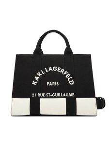 KARL LAGERFELD Torebka A3W50025 Czarny. Czarne torebki klasyczne KARL LAGERFELD, bez wzorów, z materiału, bez dodatków. Za 429,99 zł.