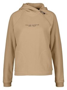 DOLOMITE Bluza polarowa "Strenta" w kolorze beżowym rozmiar: M. Brązowe bluzy Dolomite, m, bez wzorów, z polaru, z kapturem. Za 232,78 zł.