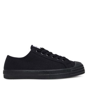 Trampki Novesta. Czarne trampki Novesta, bez wzorów, bez zapięcia. Za 209,99 zł.