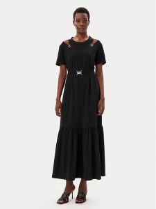 Liu Jo Sport Sukienka codzienna TA5275 JS088 Czarny Regular Fit. Czarne kombinezony Liu Jo Sport, na co dzień, s, bez wzorów, z bawełny, sportowe, bez kołnierzyka, bez ramiączek, proste. Za 369,99 zł.