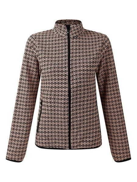 Dare 2b Bluza "Descend II" w kolorze beżowo-czarnym rozmiar: 38. Brązowe bluzy Dare 2b, bez wzorów, bez kaptura. Za 157,35 zł.