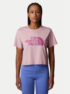 The North Face T-Shirt Easy NF0A8A6H Różowy Loose Fit. Czerwone t-shirty The North Face, l, bez wzorów, z bawełny, bez kołnierzyka, bez ramiączek. Za 89,99 zł.