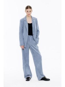 Blue Fire Spodnie "Marlene" - Wide leg - w kolorze błękitnym rozmiar: W30/L32. Niebieskie jeansy Blue Fire, bez wzorów, z podwyższonym stanem. Za 212,95 zł.