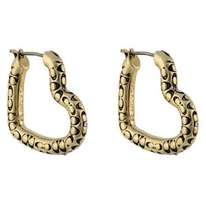 Kolczyki Coach. Żółte kolczyki Coach, złote. Za 249,99 zł.