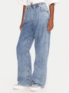 Roxy Jeansy Stunning ERJDP03313 Niebieski Relaxed Fit. Niebieskie jeansy Roxy, bez wzorów, z bawełny. Za 309,99 zł.