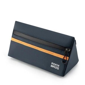 Torba na kierownicę rowerową 1,3L, etui na akcesoria - Granatowy. Niebieskie torby podróżne i sportowe ROCKBROS, bez wzorów, z materiału, duże. Za 79,60 zł.