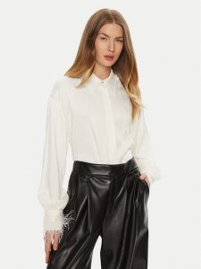 ACCESS FASHION Koszula 44-7044-198 Biały Relaxed Fit. Białe koszule ACCESS FASHION, m, bez wzorów, z wiskozy, bez kołnierzyka, bez ramiączek. Za 459,99 zł.