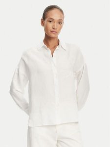 Tatuum Koszula Jenna T2504.083 Biały Relaxed Fit. Białe koszule Tatuum, bez wzorów, z wiskozy, bez kołnierzyka, bez ramiączek. Za 239,99 zł.