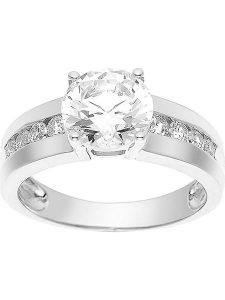 Wishlist Srebrny pierścionek z cyrkoniami rozmiar: 54. Szare pierścionki Wishlist, z cyrkonią, srebrne. Za 117,73 zł.