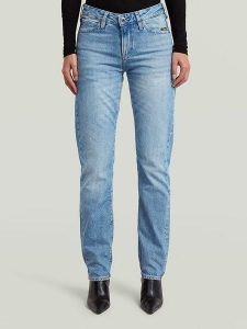 G-Star Dżinsy - Regular fit - w kolorze błękitnym rozmiar: W29/L32. Niebieskie jeansy G-Star, z aplikacjami, ze skóry. Za 259,13 zł.