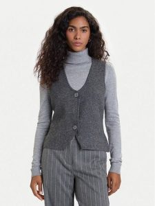 Vero Moda Kamizelka Brisa 10334682 Szary Regular Fit. Szare kamizelki Vero Moda, s, bez wzorów, z syntetyku, bez kołnierzyka, bez ramiączek, bez kaptura. Za 139,99 zł.