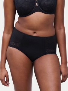 Chantelle Figi klasyczne z wysokim stanem Sublime C19WC6 Czarny. Czarne figi Chantelle, bez wzorów, z syntetyku. Za 195,00 zł.