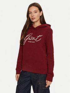 Gant Bluza 4201252 Czerwony Regular Fit. Czerwone bluzy GANT, xs, bez wzorów, z bawełny, bez kaptura. Za 219,99 zł.