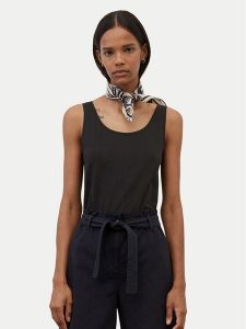 Marc O'Polo Top B01 2001 50001 Czarny Regular Fit. Czarne topy Marc O'Polo, xs, bez wzorów, z bawełny, bez kołnierzyka, bez ramiączek. Za 69,99 zł.
