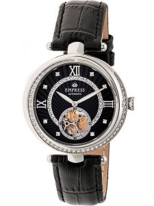 Empress Zegarek automatyczny "Stella" w kolorze srebrno-czarnym rozmiar: onesize. Czarne, analogowe zegarki Empress. Za 543,99 zł.
