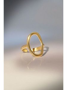 MOODE Pierścionek "Giorgia" rozmiar: onesize. Żółte pierścionki MOODE, ze stali. Za 109,78 zł.
