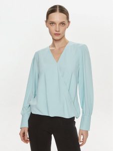 Rinascimento Bluzka CFC0117653003 Niebieski Regular Fit. Niebieskie bluzki Rinascimento, xs, bez wzorów, z syntetyku, bez kołnierzyka, bez ramiączek. Za 299,99 zł.