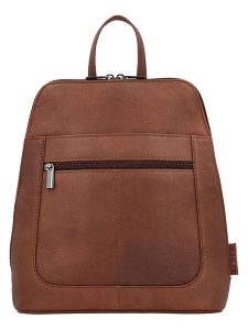 Beagles Skórzany plecak "Benidorm" w kolorze jasnobrązowym - 25 x 29 x 9 cm rozmiar: onesize. Brązowe plecaki Beagles. Za 173,99 zł.