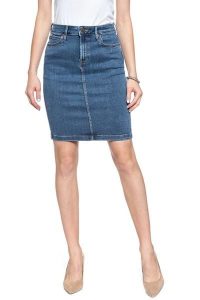 LEE PENCIL SKIRT CLEAN PLAY L38GKJZH 112108176. Niebieskie spódnice Lee, l, bez wzorów, z jeansu. Za 159,99 zł.