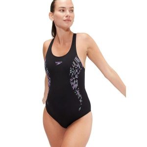 Strój Kąpielowy Speedo Muscleback – Granatowy / Wielokolorowy – Rozmiar 28. Fioletowe stroje jednoczęściowe Speedo, bez wzorów. Za 188,46 zł.