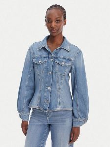 Liu Jo Kurtka jeansowa UA6199 D0309 Niebieski Regular Fit. Niebieskie kurtki Liu Jo, m, bez wzorów, z bawełny, bez kaptura. Za 587,99 zł.