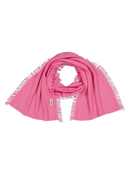 Maerz Muenchen Wełniany szal w kolorze różowym rozmiar: onesize. Różowe szaliki Maerz Muenchen, bez wzorów, z materiału. Za 217,99 zł.