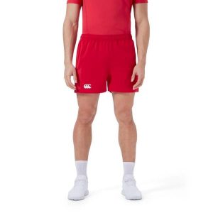 Szorty Canterbury Avantage 2.0. Czerwone szorty CANTERBURY, bez wzorów, sportowe. Za 246,00 zł.