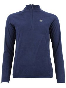 Peak Mountain Bluza polarowa "Afinor" w kolorze granatowym rozmiar: M. Niebieskie bluzy Peak Mountain, m, z aplikacjami, z materiału, bez kaptura. Za 96,60 zł.
