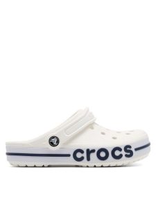 Crocs Klapki C-BAYABAND CLOG 205089-126 Biały. Białe klapki Crocs, bez wzorów, z materiału, bez obcasa. Za 179,99 zł.