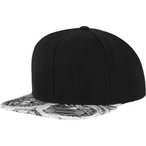 Czapka Z Daszkiem Sun King Snapback Cap. Białe czapki FLEXFIT, bez wzorów, z materiału. Za 99,99 zł.
