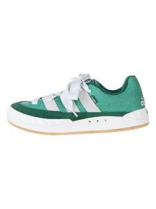 Adidas Skórzane sneakersy "Adimatic" w kolorze zielonym rozmiar: 41 1/3. Zielone trampki ADIDAS, bez wzorów, bez zapięcia. Za 171,28 zł.