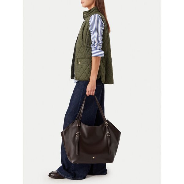 Torebka Beverly Hills Polo Club. Brązowe shopper bag Beverly Hills Polo Club, bez wzorów, bez dodatków. Za 229,99 zł.