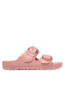 Birkenstock Klapki Arizona Big Buckle 1032032 Różowy. Czerwone klapki Birkenstock, bez wzorów, z syntetyku, bez obcasa. Za 299,99 zł.