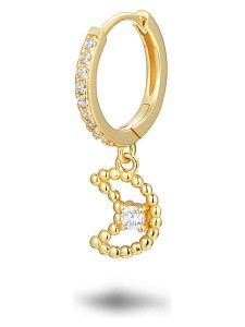 Les Favorites Pozłacany kolczyk-kreol z cyrkoniami rozmiar: onesize. Żółte kolczyki Les Favorites, z cyrkonią, pozłacane. Za 34,99 zł.